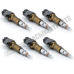 6 Pcs Fuel Injector 2872127 4984332 4954927 for Cummins Engine 6C8.3 QSL8.3 ISC8.9 ISL8.9