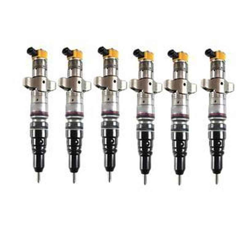 6 Pcs Fuel Injector 387-9426 for Caterpillar CAT C7 Engine Skidder