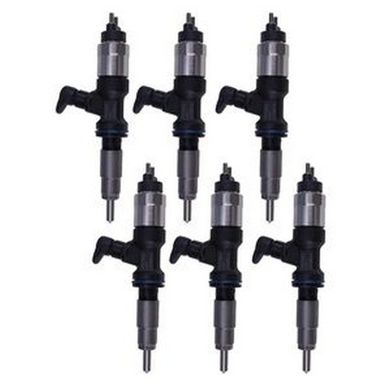 6 PCS Fuel Injector 20R-2478 370-7282 for Caterpillar CAT Engine C6.6 C7.1