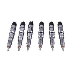 6-Piece Fuel Injector Set 0445124013/0445124012 for International MaxxForce Engines
