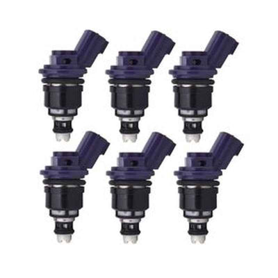 6-Piece Fuel Injector Set 16600-21U01/16600-67U01 for Nissan 300ZX