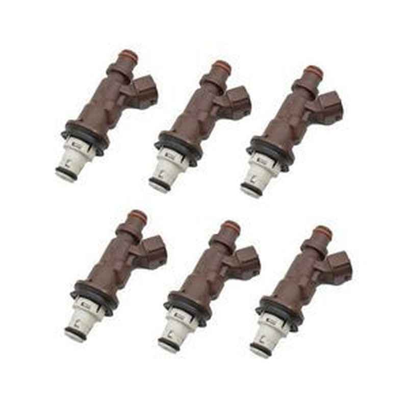 6-Piece Fuel Injector Set 23209-62040 & 23250-62040 for Toyota 4Runner Tacoma Tundra 3.4L