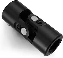 Junta universal de dirección negra de 1" DD x 1" DD, eje de junta simple en U, longitud total: 96 mm (3-3/4")