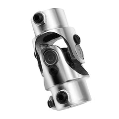 Junta universal de dirección cromada de 13/16"-36 estrías x 3/4" DD, eje de junta universal simple