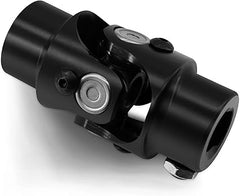 3/4" DD X 3/4" Round Single Steering Shaft Universal U Joint Coupling Black