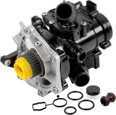 Conjunto de bomba de agua eléctrica con termostato y juntas 06L121012A para Audi A3, Q3, Q7, Beetle y Passat 2.0L (auxiliar). Sustituye a las piezas originales 06L121111J, 06L121111H y 06L121111G.