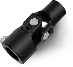 3/4" Round x 1"-48 Spline Black Steering Universal Joint Single U Joint Shaft,Total Length: 96mm (3-3/4")