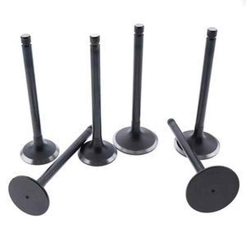 6 Pcs Exhaust Valve 6221-41-4211 for Komatsu Engines in USA