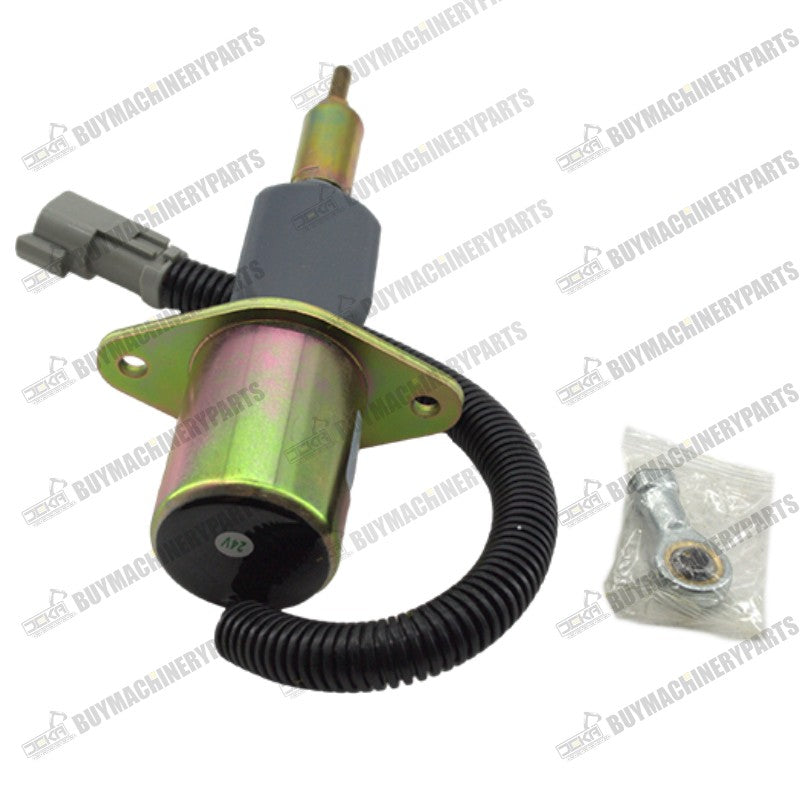 6743-81-9141 4063712 Stop Solenoid SA-5030-24 DC24V Fuel Shutdown Solenoid Cut Off Solenoid for PC300-7 PC350-7 PC360-7 6CT8.3L 6D114 Engine Excavator Engine Aftermarket Parts - Buymachineryparts