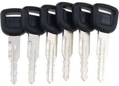 6 Pcs Ignition Keys T0270-81840 T0270-81820 for Kubota Tractor B2650HSDC B3030HSDC L3710DT L4310DT M108SHC M96SDSC