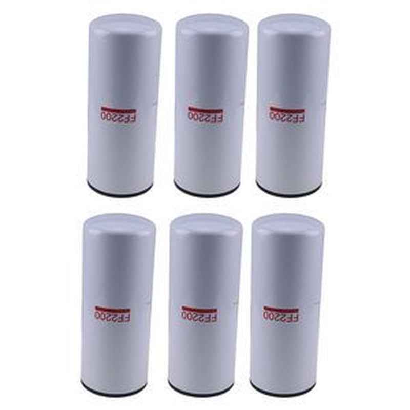 6-Piece Fuel Filter for Cummins Engines, Compatible with Fleetguard FF2200