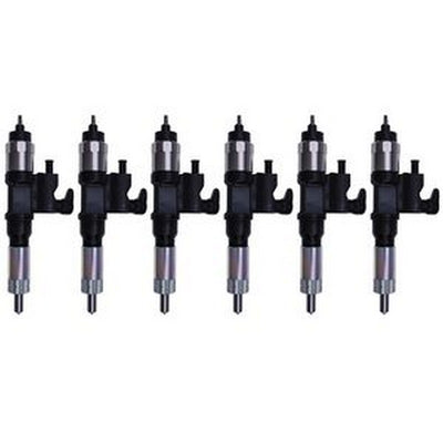 6 Pieces New Aftermarket Injector 095000-5471 9709500-547 8973297035 For Denso Isuzu 4HK1 6HK1