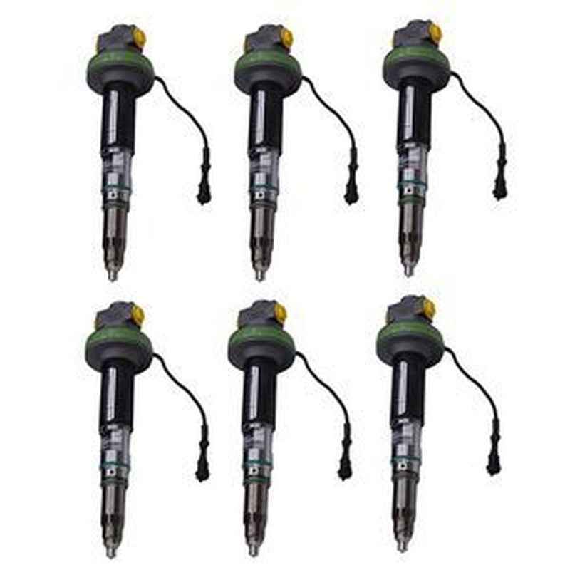 6Pcs Fuel Injector 4964171 4955525 for Cummins QSK19 K19 K38 Engine