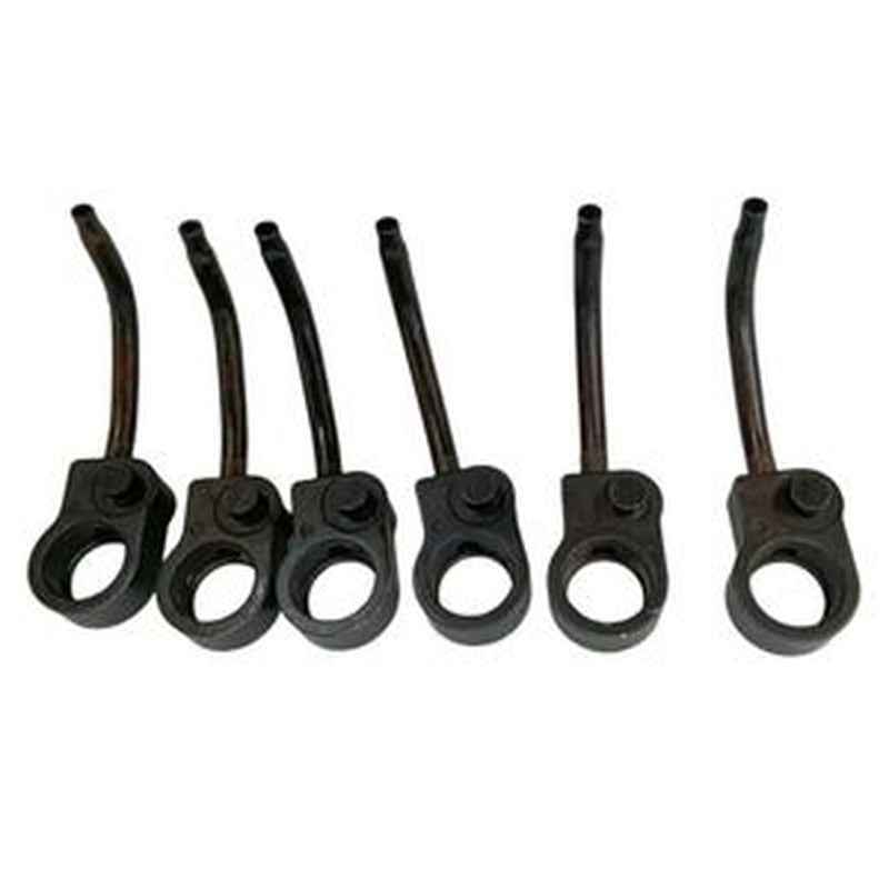 6 Pcs Piston Cooling Oil Jet 8980206490 for Isuzu 6HK1/4HK1 Hitachi Excavators