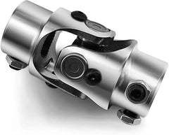 3/4" 30 Spline X 3/4" DD Single Steering Shaft Universal U Joint Coupler Chrome