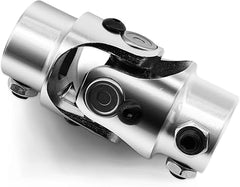 Junta universal de dirección cromada de 17 mm DD x 3/4" DD para eje de dirección, longitud total de 3-1/4", diámetro exterior de 1-5/8".