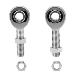 1/2" Bore X 1/2"-20 Shank Right&Left Thread，Chromoly Heim Joints Panhard Rod End Kit, for Steering,Suspension, Traction Bars, Thread Steering Joints with Jam Nuts (1Set)