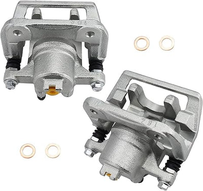 19B2588 19B2589 Rear Brake Calipers, fit 2003-2011 for Honda Element, 2001-2003 for Acura CL/ 1999-2008 for TL, New Pair Left & Right