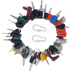 75 Ignition Keys for New Holland CASE Komatsu Volvo John Deere and Many More