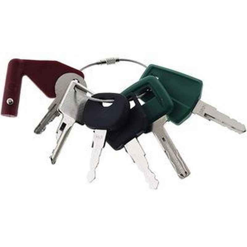 8 Pcs Ignition Key Set for John Deere, Volvo, Bobcat, New Holland, CASE, JLG Heavy Equipment
