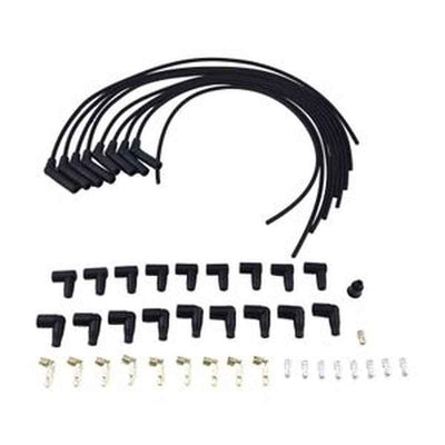 8mm Black Spark Plug Wire Set of 8 50053 for Taylor V8 Engine