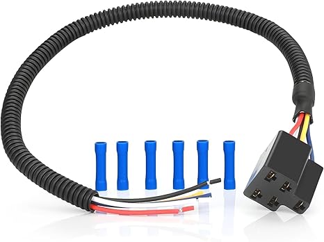 18" Ignition Switch Wire Harness Connector Kit M90206 for John Deere Tractor 1025R 2025R 3025R S100 S120 S160 S170 X107 X300 X320 X500 X710