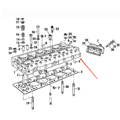 Complete Cylinder Head ZZ80067 for Perkins Engine 6.354.4 6.3544