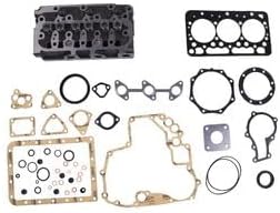 Cylinder Head With Gasket Kit 6688058 7016963 for Kubota Engine D722 Bobcat Excavator 418 320 319 322 323 321 E10 E08 E16 E14 Loader 463 453 MT52 MT50