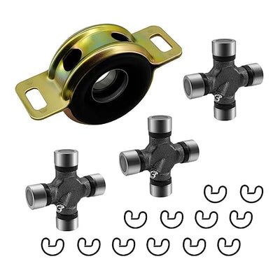 Drive Shaft Center Support Bearing & U-Joint Kit Compatible with 2005-2015 Toyota Tacoma 2WD/4WD Replaces 37230-0K040, 5-213X