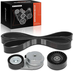 Kit de correia serpentina do motor com tensor e polia guia compatível com Ram 1500 2013-2022, 1500 Classic 2019-2022 - OHV V8 5.7L