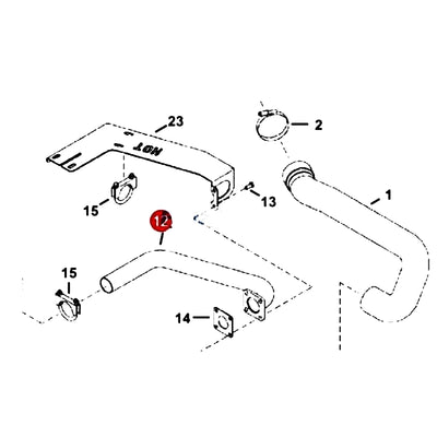 Exhaust Tube 7000322 for Bobcat Excavator 430