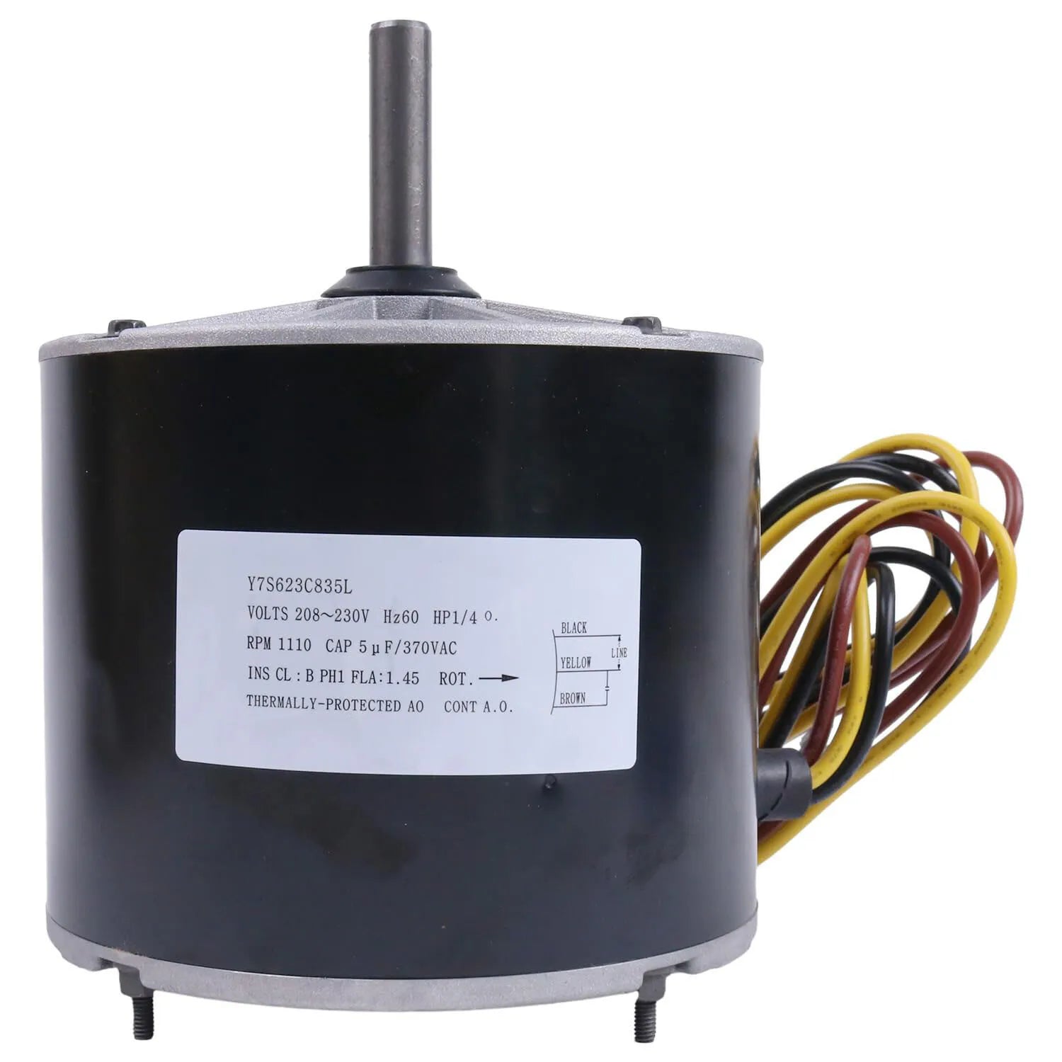 1/4 HP 208-230 Volt 1100 RPM Condenser Fan Motor Y7S623C835L HC39GE226 1185924 for Refrigeration Equipment