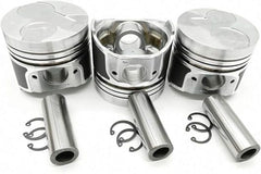 For Komatsu Wheel Loader WA40-3 WA50-3 Yanmar Engine 3TNE84 3TNE84T Komatsu Engine 3D84E STD Piston 3 Units 1 Set YM129002-22090