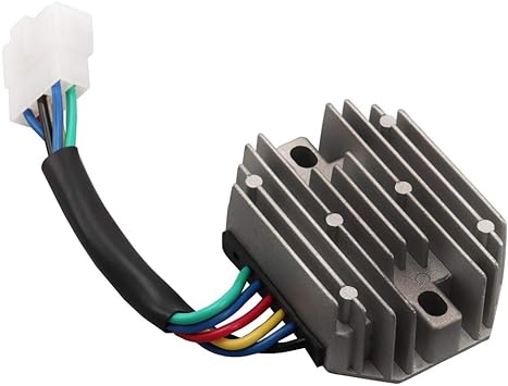 For Kubota Utility Vehicle RTV1100 RTV1140 RTV500 RTV900 RTVX1100 RTVX1120 RTVX1140 RTVX900 12V Voltage Rectifier Regulator 6 Wire 15531-64601