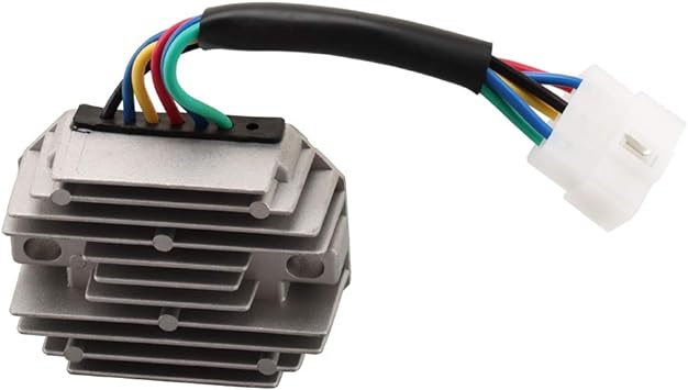 For Kubota Utility Vehicle RTV1100 RTV1140 RTV500 RTV900 RTVX1100 RTVX1120 RTVX1140 RTVX900 12V Voltage Rectifier Regulator 6 Wire 15531-64601