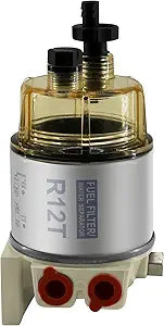 Fuel Filter Water Separator Complete Kit Compatible with S3240 R12T 120AT, Compatible with Sierra 18-7987, Compatible with RK10222