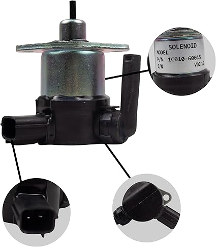 Fuel Shutoff Solenoid 1C010-60010 1C010-60013 1C010-60014 1C010-60015 1C010-60016 1C010-60017 for Kubota Engine V3300 V3600 V3800