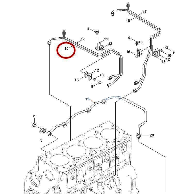 Fuel Supply Tube 3904205 for Cummins Engine B3.9 4B3.9 4BT3.9 4BTA3.9 ISB QSB Hyundai Excavator R130LC R130LC-3 R130W
