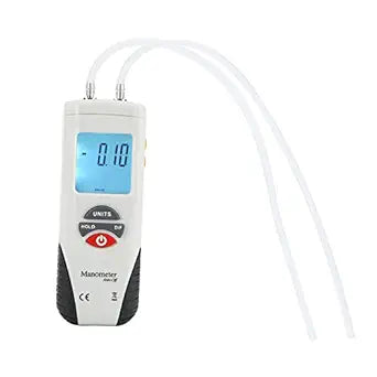 Handheld Digital Manometer Differential Gauge Air Pressure Meter Kit HT-1890