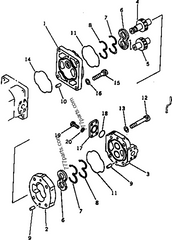 Hydraulic Pump 705-34-22540 for Komatsu Wheel Loader WA380-1 WA380-1LC WA420-1 WA420-1LC