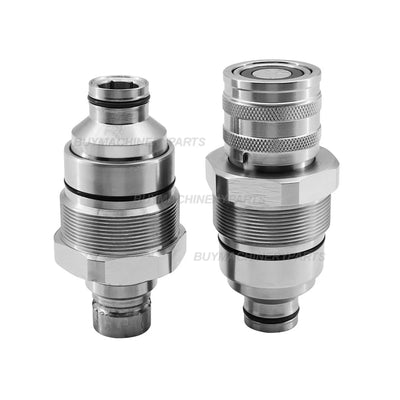 Male Female Flat Face Coupler Kit 7246802 7246799 For Bobcat S450-S770 T450