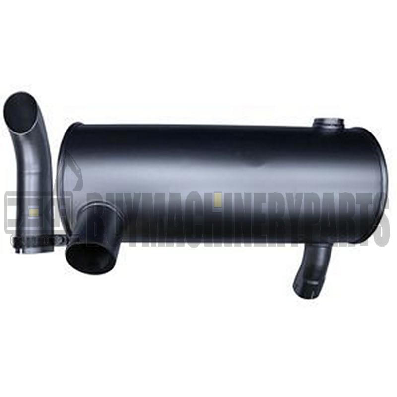 Muffler 4479646 with Clamp 4213017 and 2Pcs U-Bolt 4427493 for John Deere Excavator 180 180CW CW