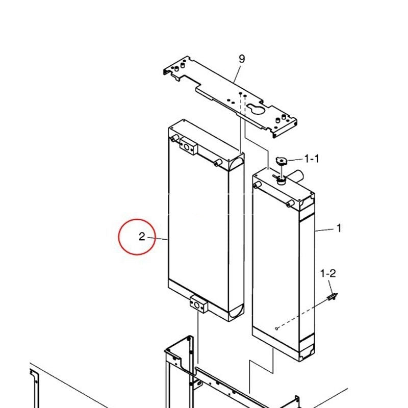 Oil Cooler 400206-00726 for Doosan Excavator DX300LC DX300LCA DX300L