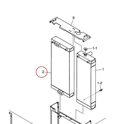 Oil Cooler 400206-00726 for Doosan Excavator DX300LC DX300LCA DX300L