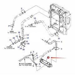 Oil Cooler 423-03-D1611 for Komatsu Wheel Loader WA380-6