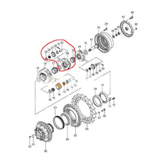 Planet Carrier Assembly 1022197 Sun Gear 3074989 for Hitachi Excavator ZX330 ZX350H ZX280 ZX280LC ZX280-5G EX270-5