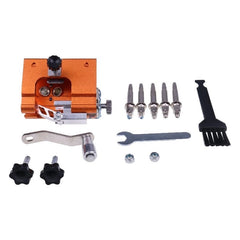 Portable Upgraded Manual Electric Sharpening Jig Set with Glove Brush Head Grinding Head for All Electric Saw Chain