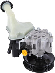 Bomba de dirección asistida con depósito compatible con Dodge Charger, Challenger, Grand Cherokee 300 (2012-2020). Nueva bomba de asistencia de dirección con polea. Números de pieza: 5181854AA y 5181778AB.
