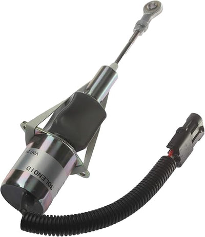 24V Fuel Shut Off Solenoid RE55416 for John Deere Engine 7.6L 6076 6068 6081 6068 Bulldozer 750C 850C Excavator 792DLC