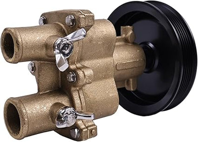 Raw Sea Water Pump with Pulley 46-8M0118067 46-862914T10 468M0122655 for Mercury Mercruiser Engine 4.3L 5.0L 5.7L 6.2L 350 357 383 MAG MPI